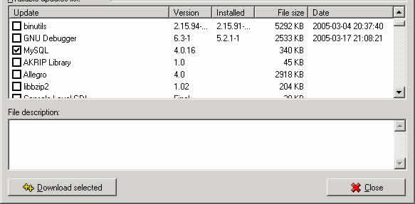 Activar opción MySQL